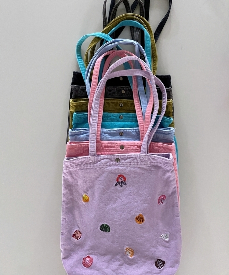 刺繍キャンバスショルダーバッグ(7color)