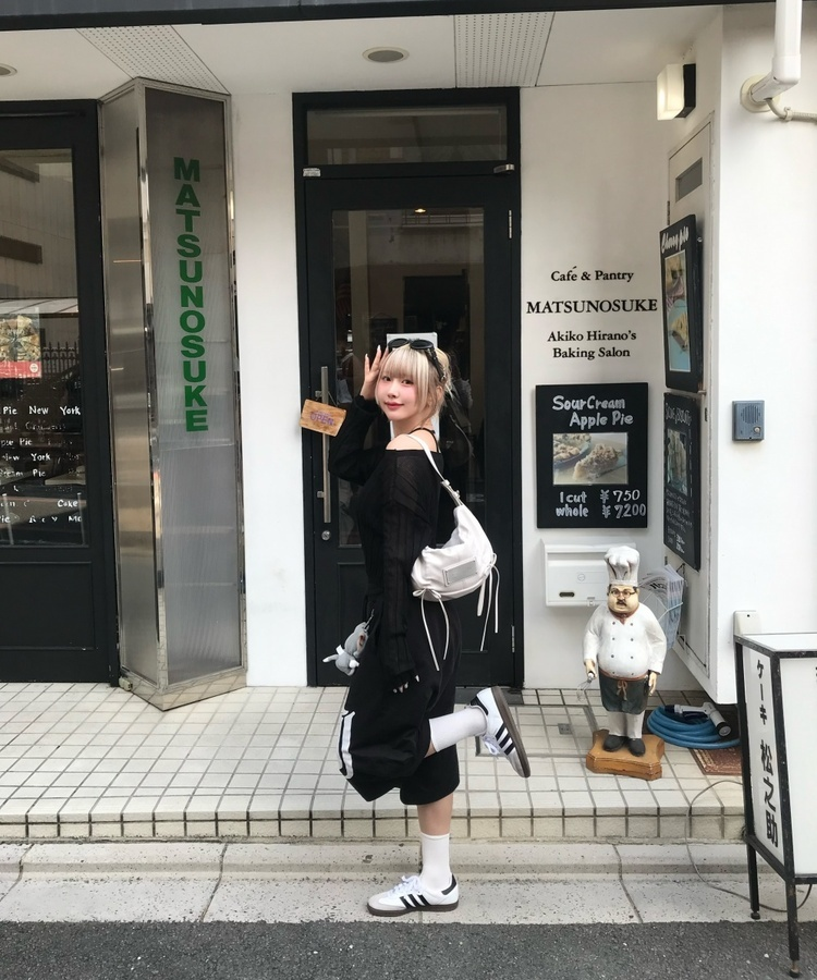 シースルーサマーニット BLACK