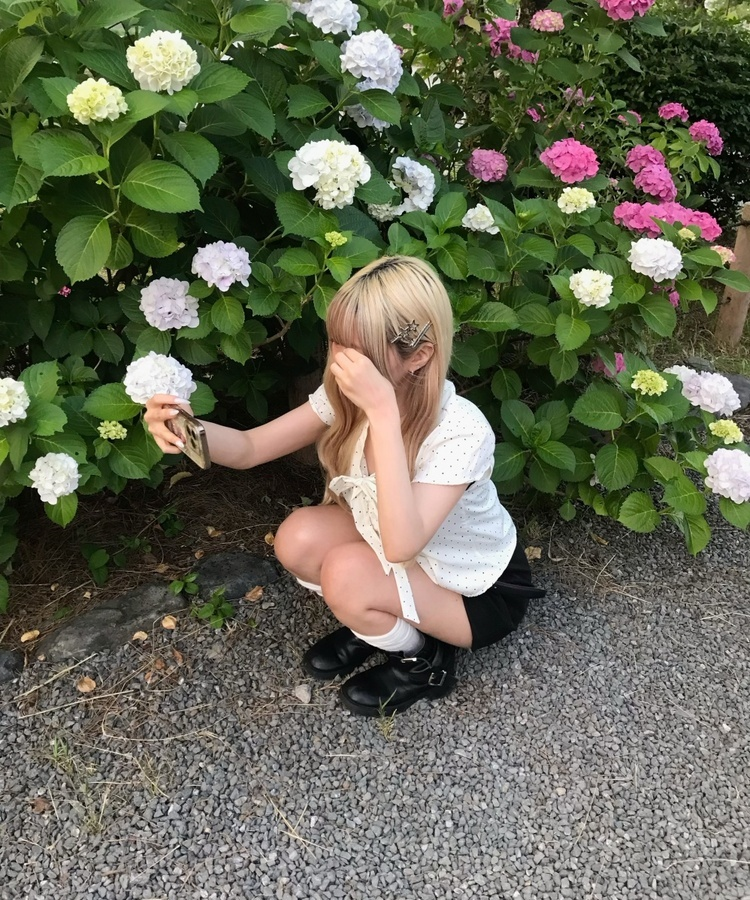 ヴィンテージドットブラウス WHITE