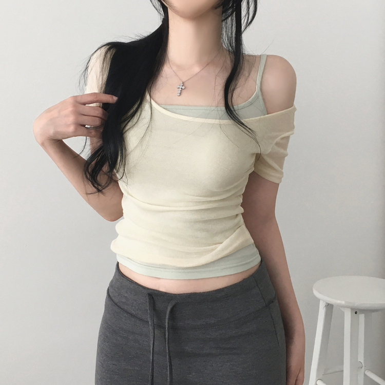 レイヤードインナーキャミソール(8color) MINT