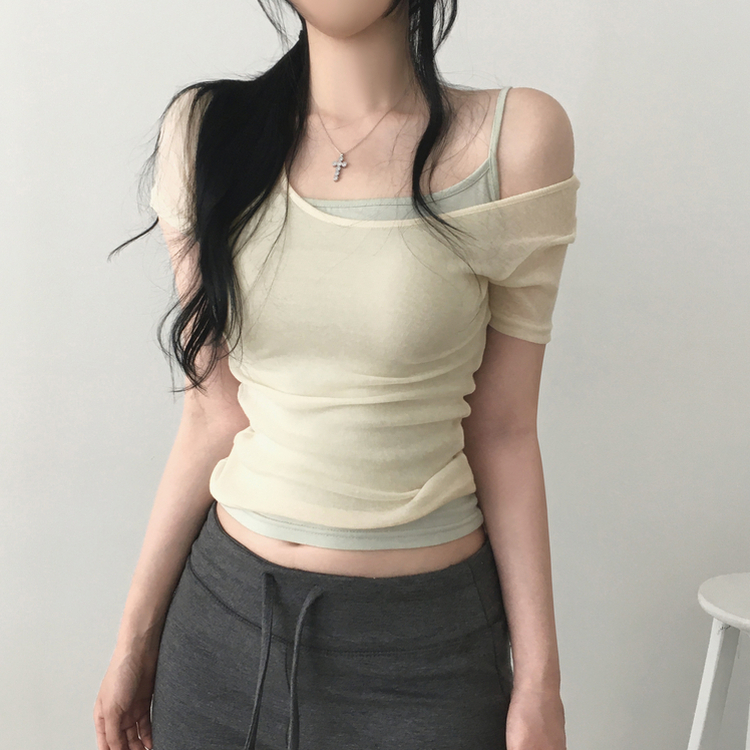 レイヤードインナーキャミソール(8color) MINT