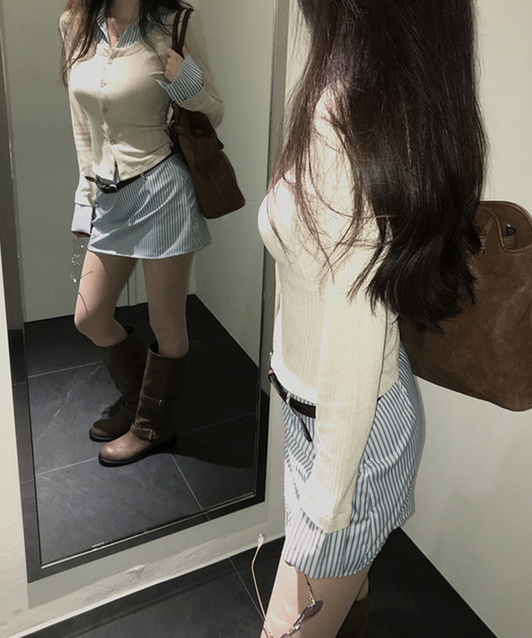 ワイドダブルバックルブーツ BROWN
