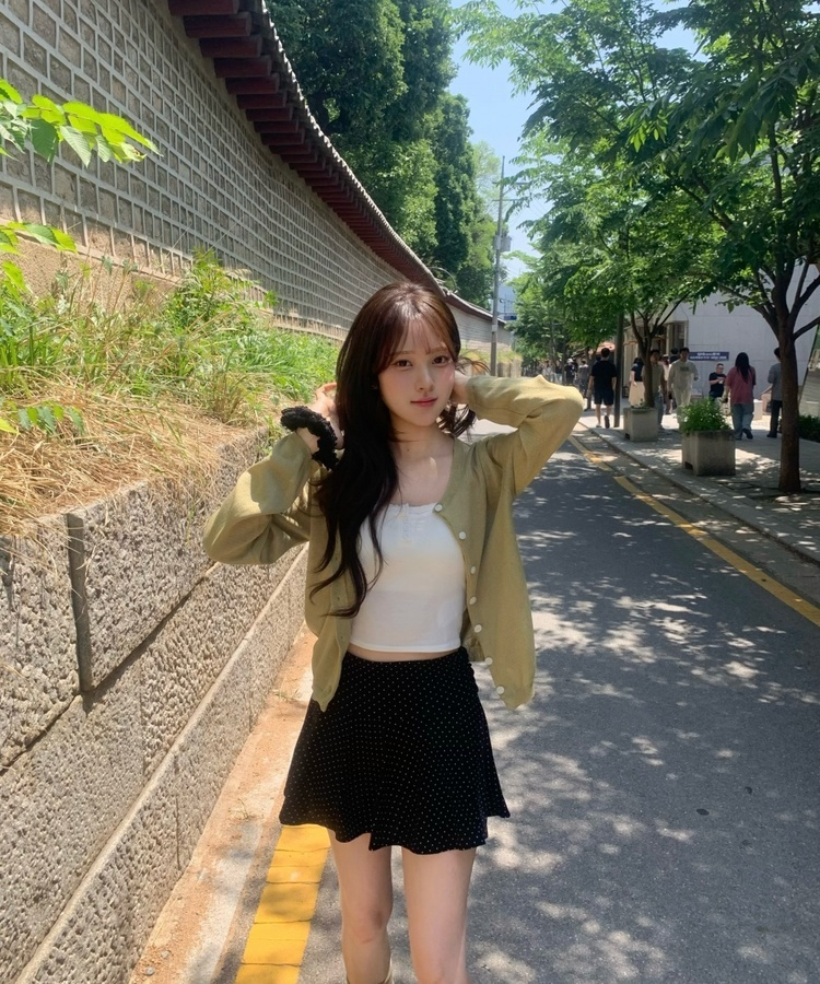 썸머 라운드 가디건 올리브