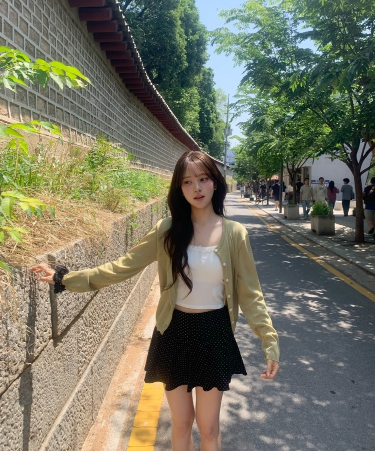 썸머 라운드 가디건 올리브