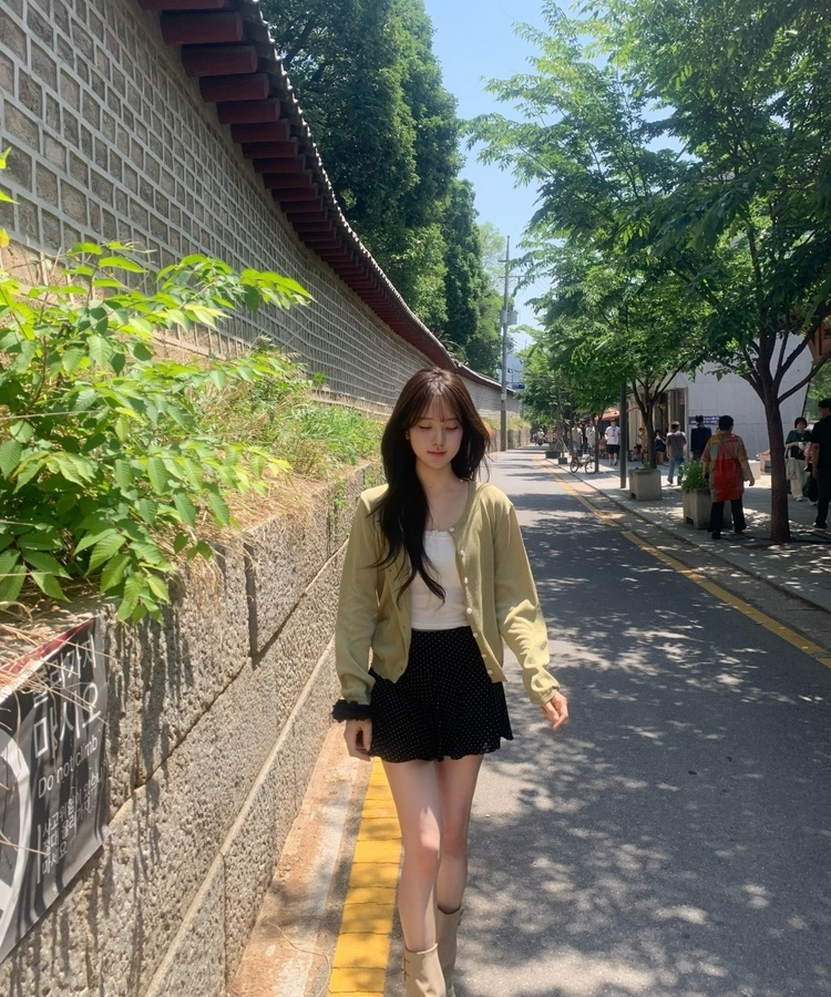 썸머 라운드 가디건 올리브