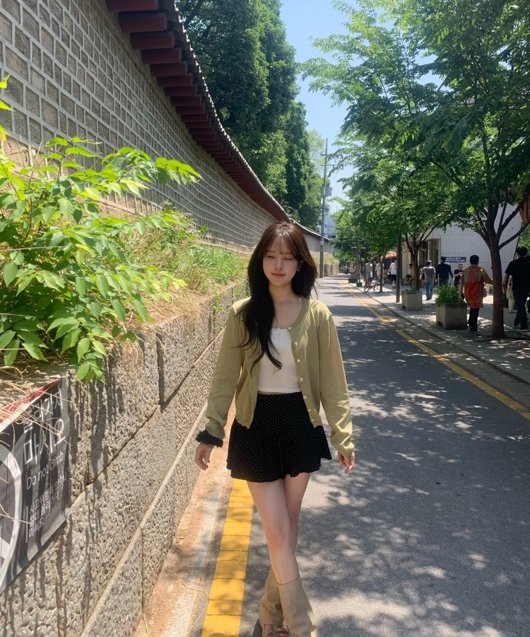 썸머 라운드 가디건 올리브