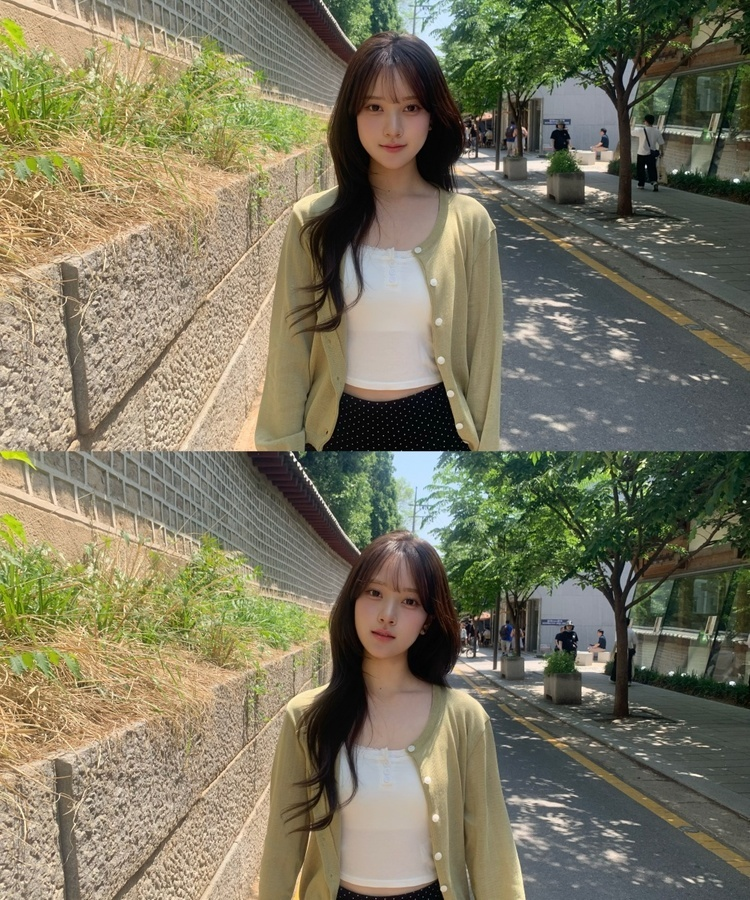 썸머 라운드 가디건 올리브