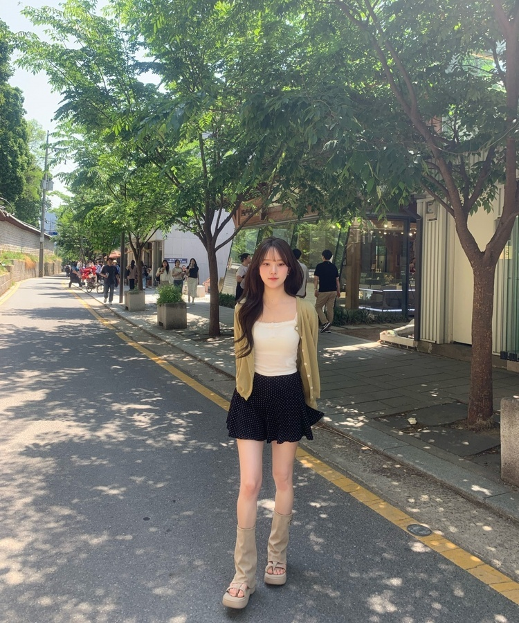 썸머 라운드 가디건 올리브