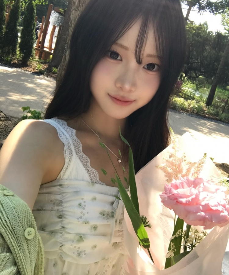 꽃무늬 플레어 캐미솔 민트
