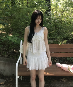 [1+1/캡내장] 만능코디♥ 레이스 볼륨 브라렛 아이보리