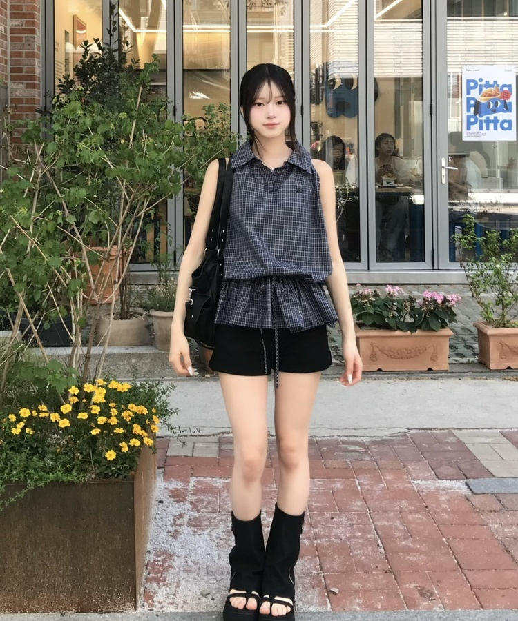骨盤補正】ブラックショートパンツ｜ショートパンツ｜韓国ファッション