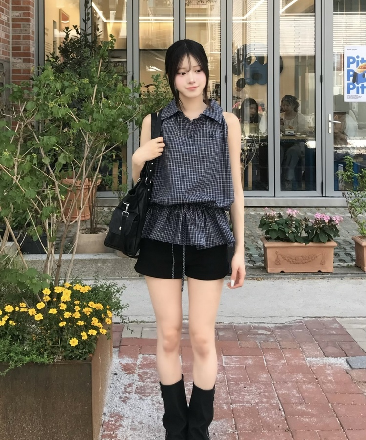 骨盤補正】ブラックショートパンツ｜ショートパンツ｜韓国ファッション