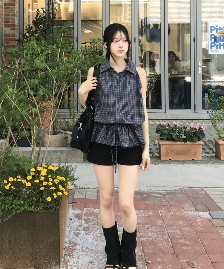 骨盤補正】ブラックショートパンツ｜ショートパンツ｜韓国ファッション