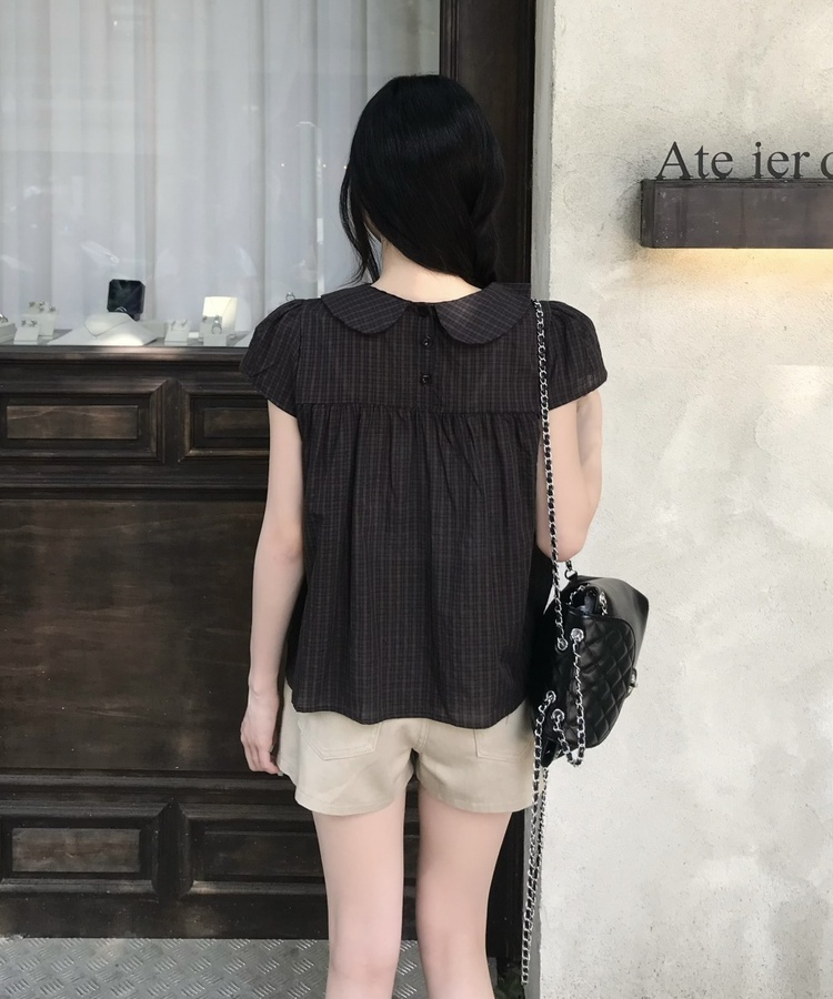 【丈別】コットンAラインショートパンツ BEIGE