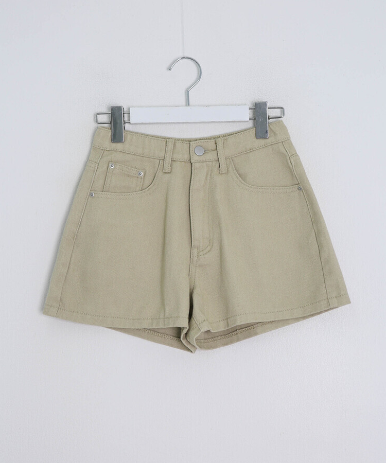 【丈別】コットンAラインショートパンツ