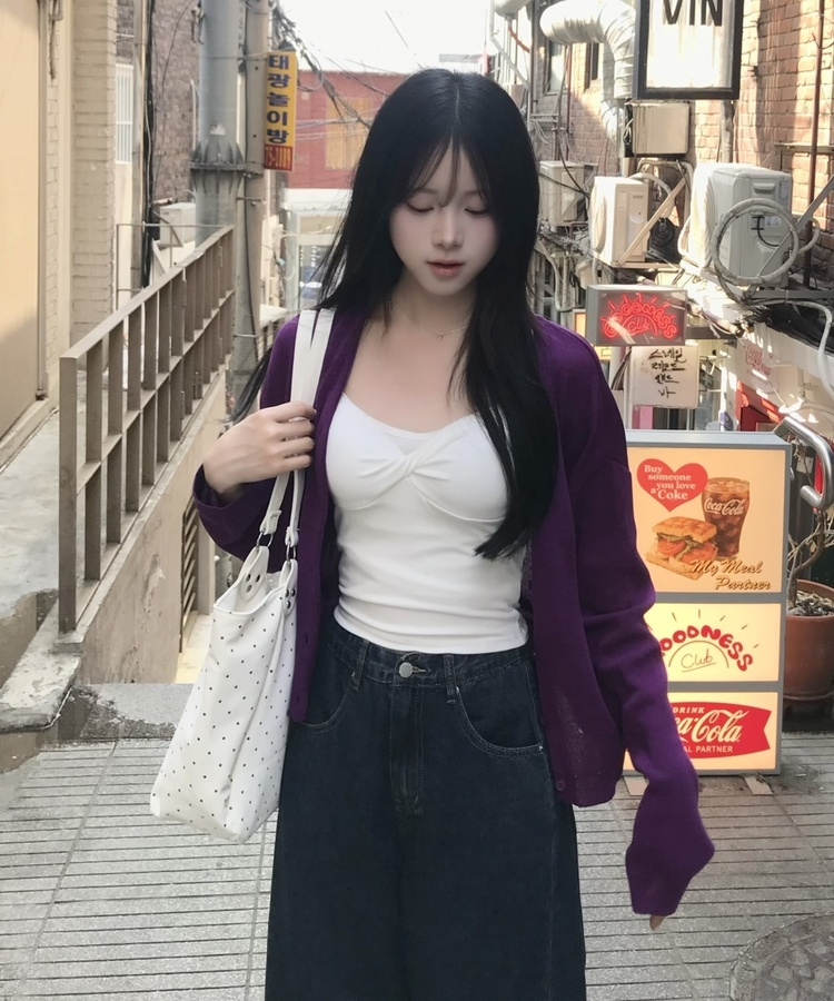 【チャーム付き】ドットショルダーバッグ IVORY