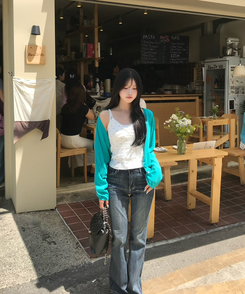 (기장별/골반보정)힙딥커버 히든밴딩 빈티지 워싱 슬림 부츠컷 데님 팬츠 그레이시진청