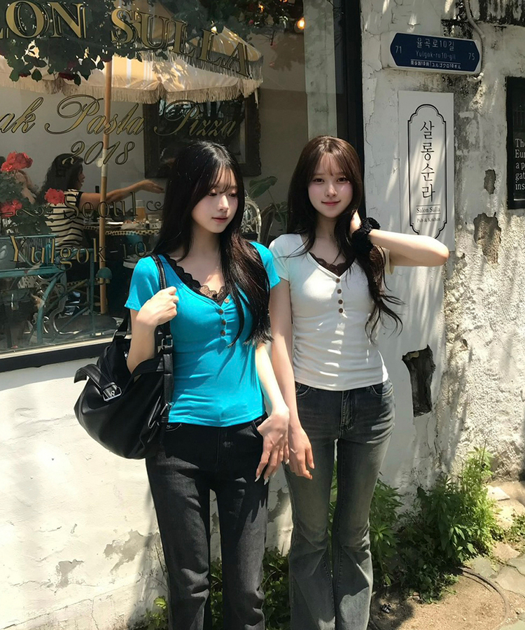 (기장별/골반보정)노튼 힙딥커버 히든밴딩 빈티지 워싱 골반뽕 슬림 부츠컷 데님 팬츠 빈티지진청