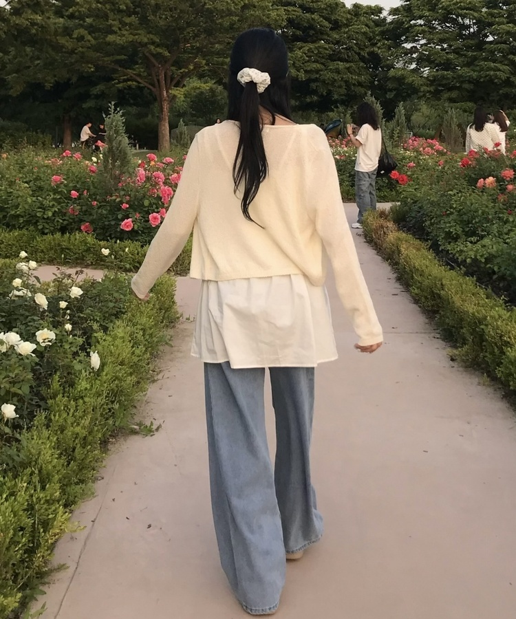 【丈別】サマーワイドデニムパンツ LIGHT BLUE