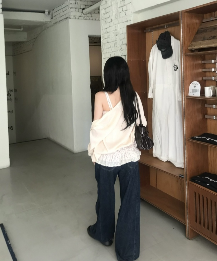 【丈別】サマーワイドデニムパンツ MID DENIM