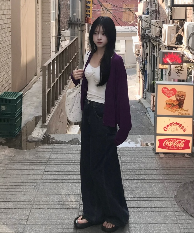 【丈別】サマーワイドデニムパンツ VINTAGE DEEP BLUE