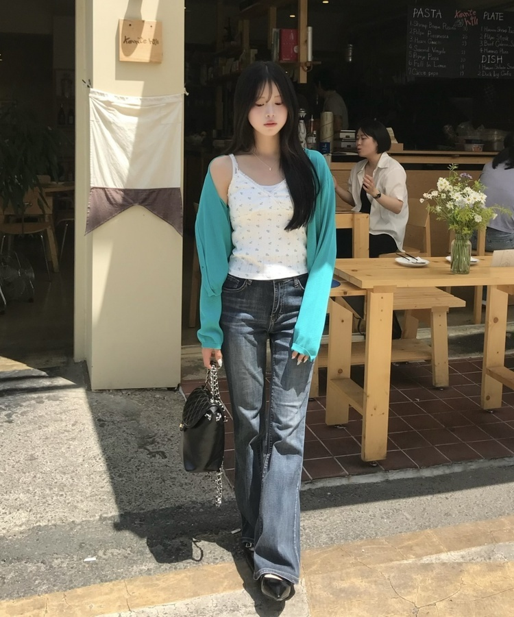 체인 스트랩 미니 백팩 블랙