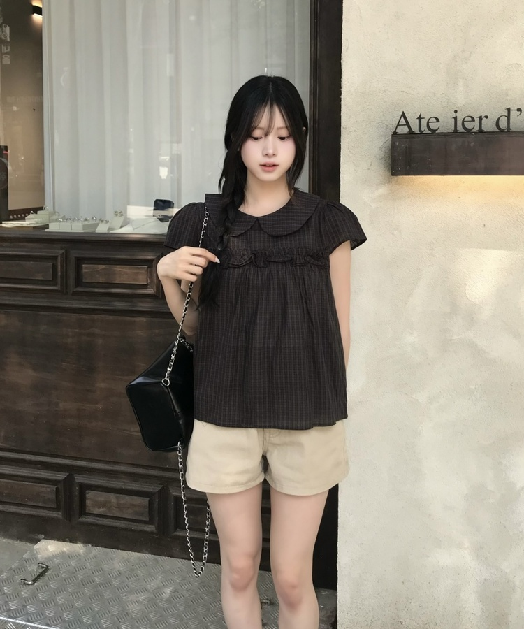 체인 스트랩 미니 백팩 블랙