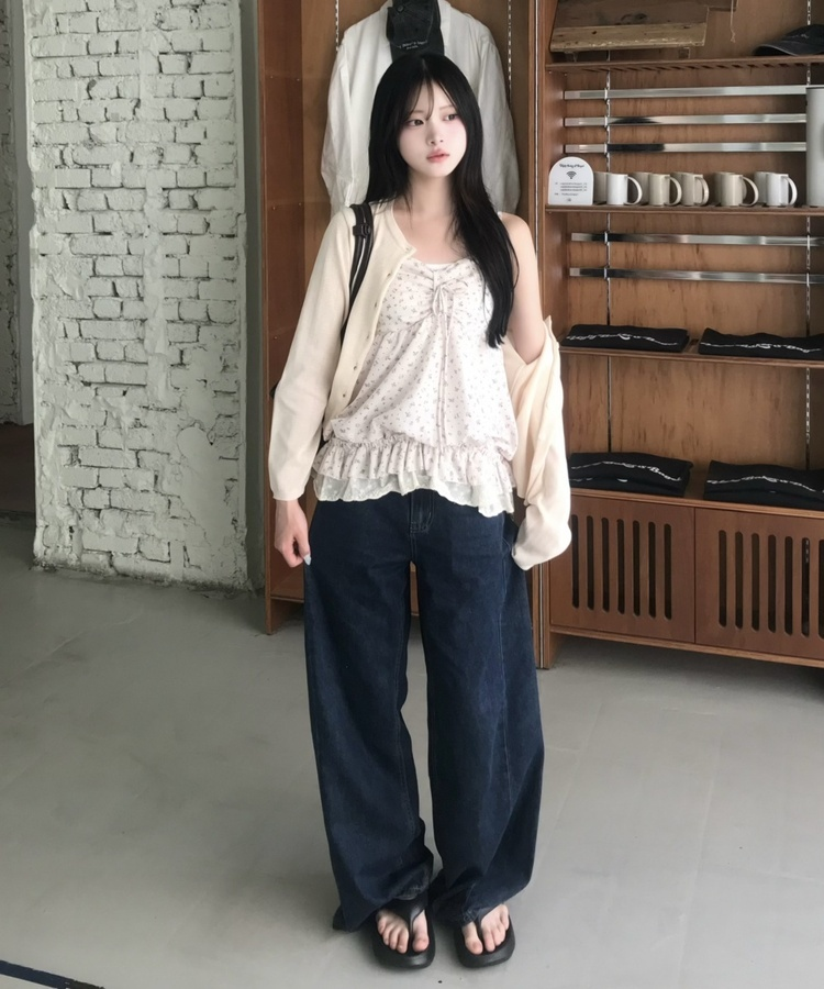 厚底トングサンダル BLACK