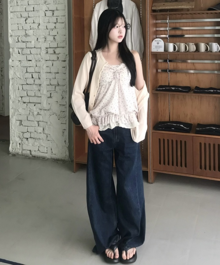 厚底トングサンダル BLACK