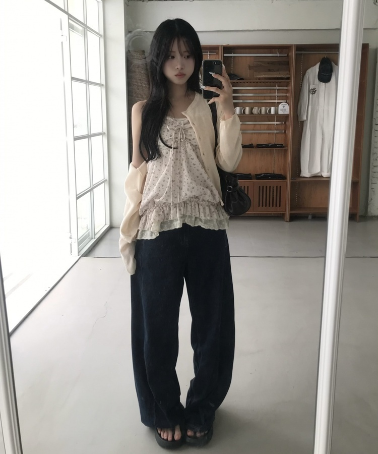 厚底トングサンダル BLACK