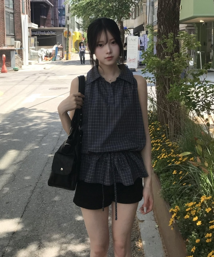 スタッズポケットビッグショルダーバッグ BLACK