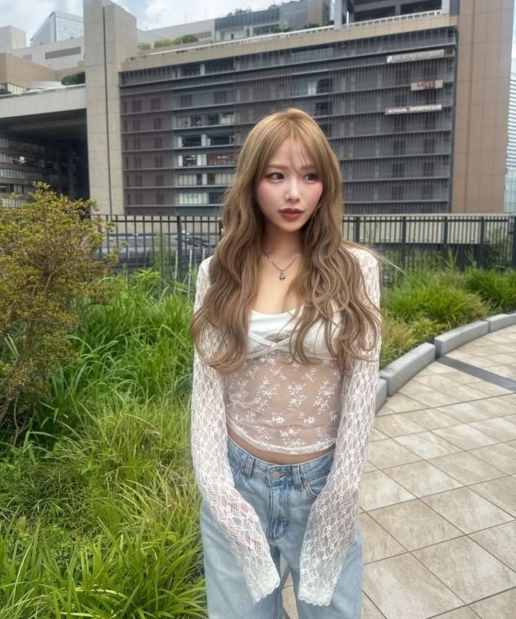 시스루 플라워 레이스 뷔스티에 캐미솔 화이트
