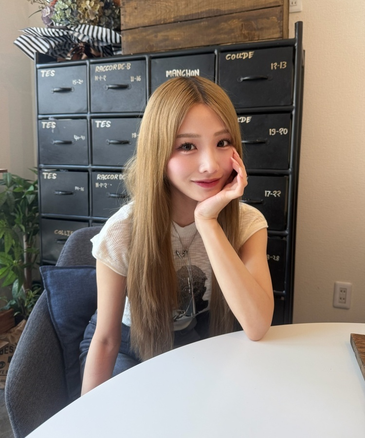 빈티지 로즈 골지 니트탑 아이보리