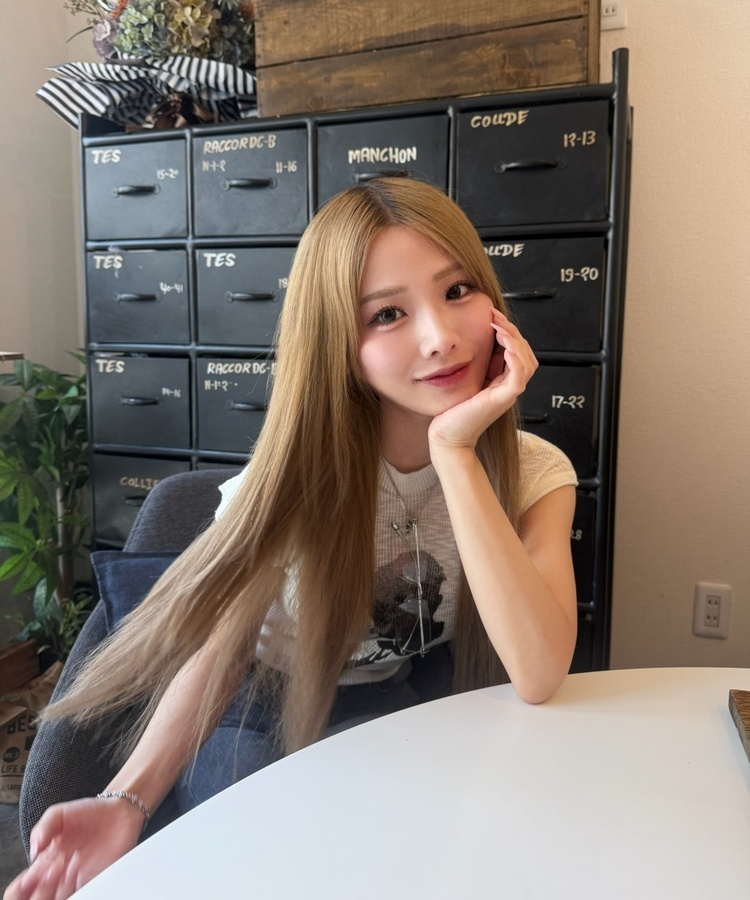 빈티지 로즈 골지 니트탑 아이보리