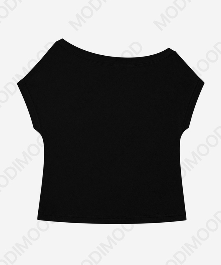ドレープオフショルダー半袖Tシャツ