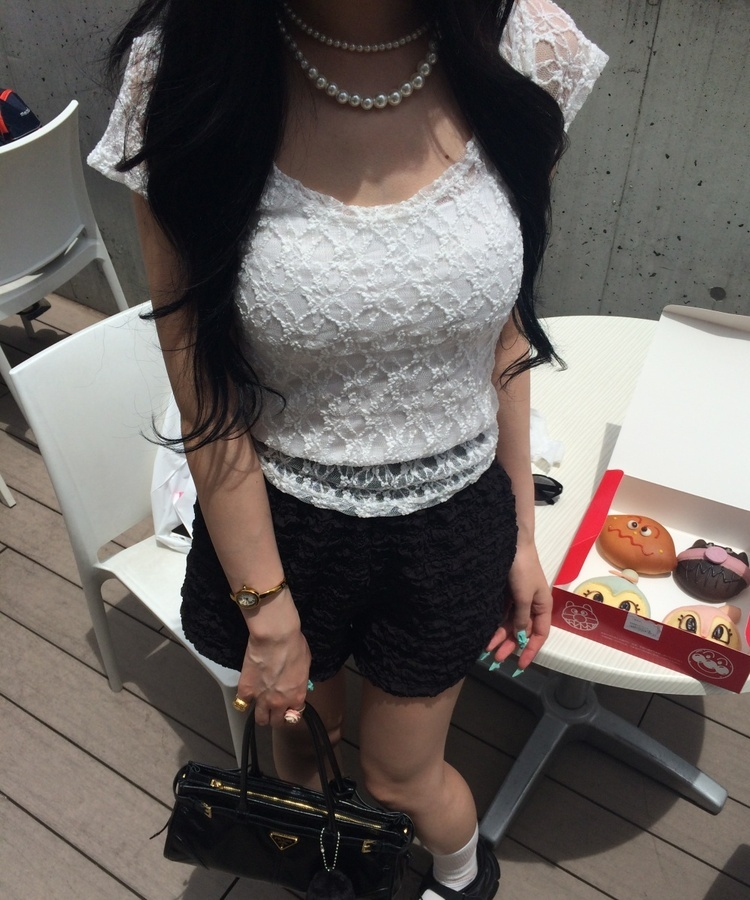 シアーフラワーレーストップス IVORY