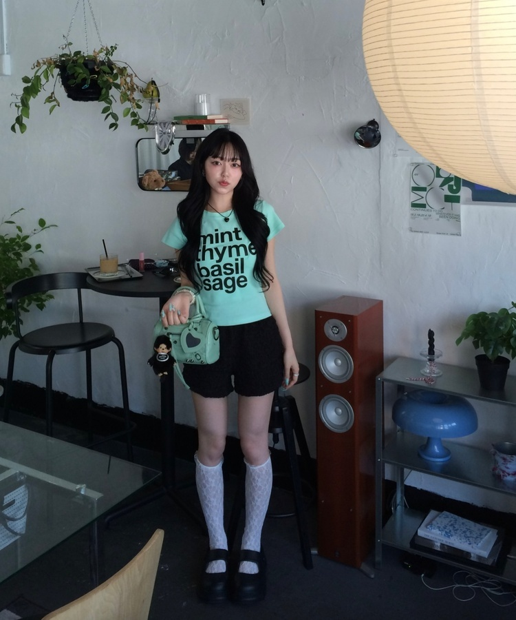 Y2K 미니 보스턴백 민트