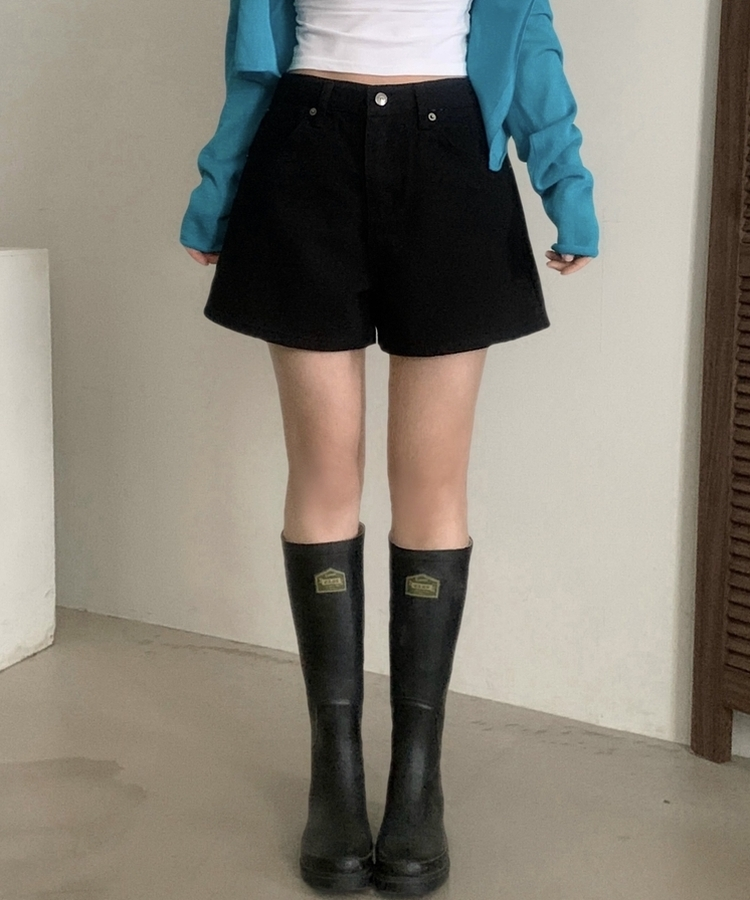 Made 바맛 데일리 코튼 3부 반바지숏팬츠 2color 블랙