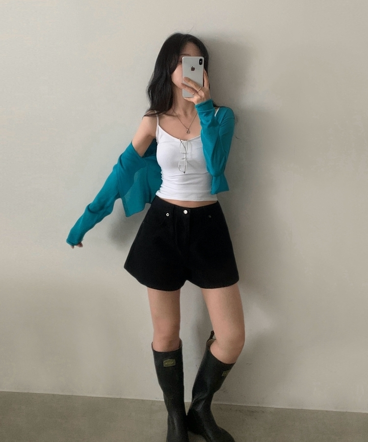 Made 바맛 데일리 코튼 3부 반바지숏팬츠 2color 블랙