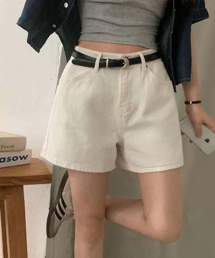 Made 바맛 데일리 코튼 3부 반바지숏팬츠 2color 화이트