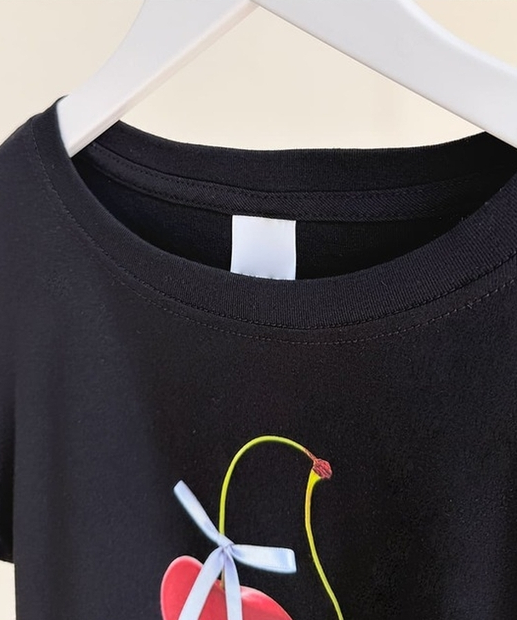 チェリープリントスリムTシャツ(5color)