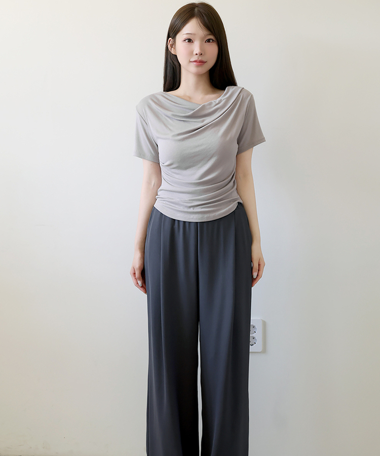 ドレープシャーリングTシャツ MOCHA BEIGE