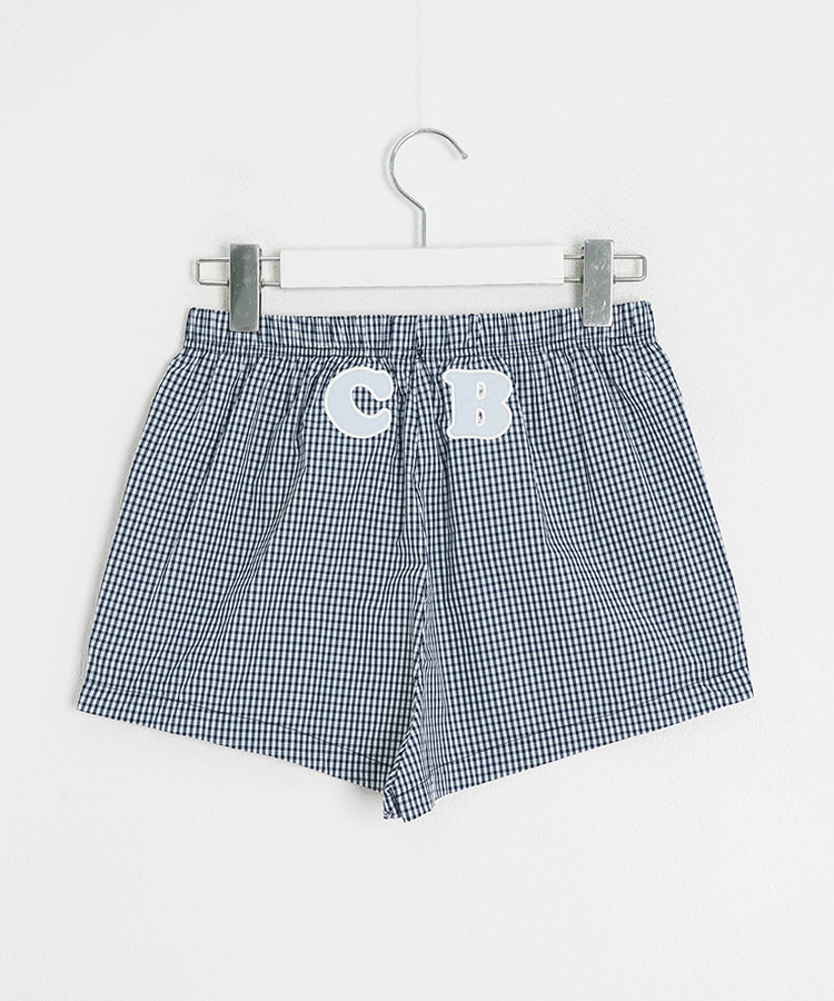 【❤️MADE】CB자수 체크 숏팬츠