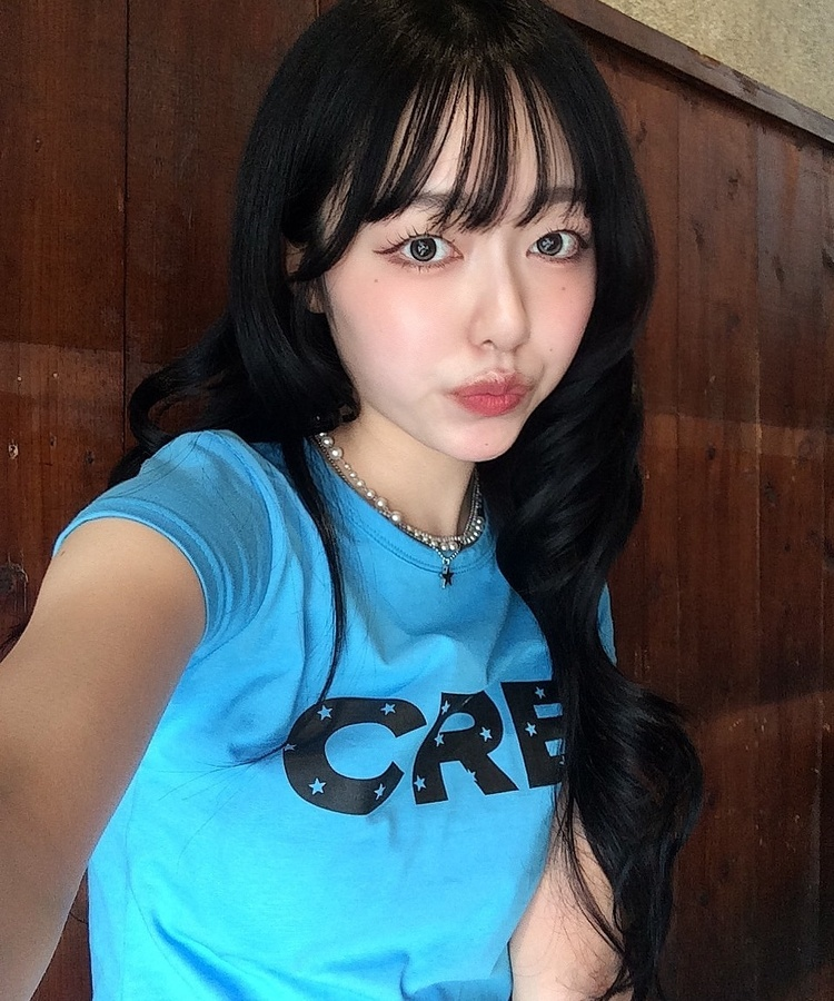【❤️MADE】CRB 프린팅 반팔 티셔츠 아쿠아 블루