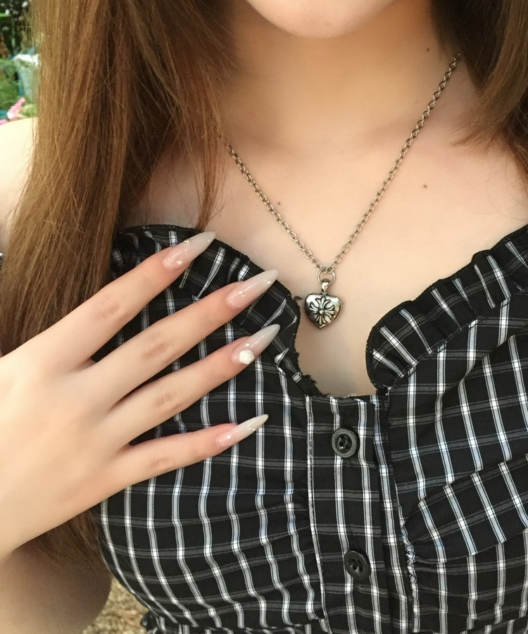 ハートクロスチェーンネックレス SILVER