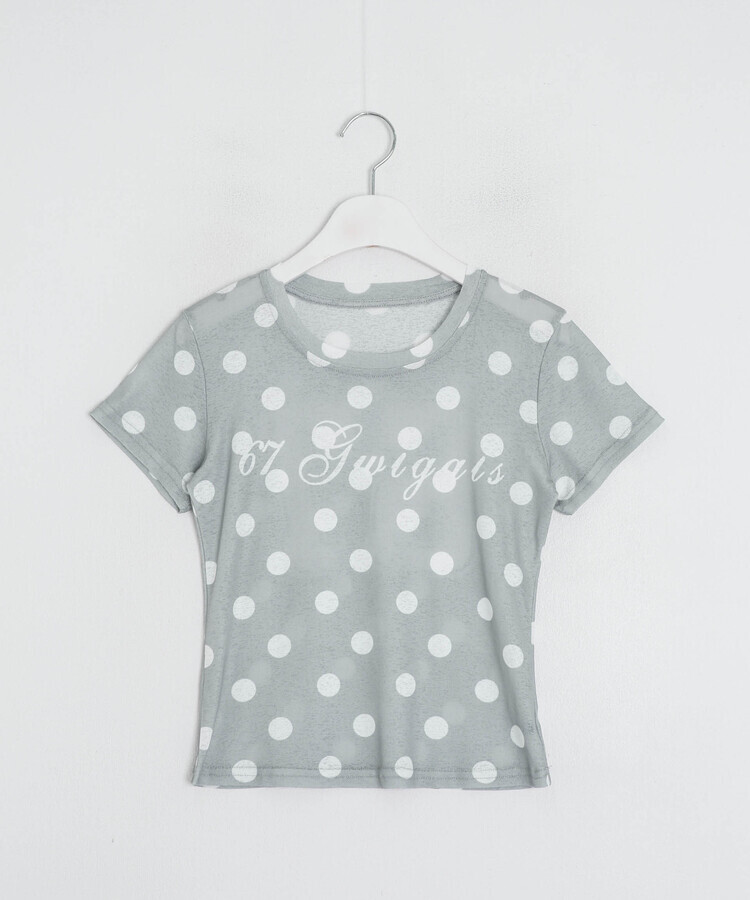 ビッグドットレタリング半袖Tシャツ