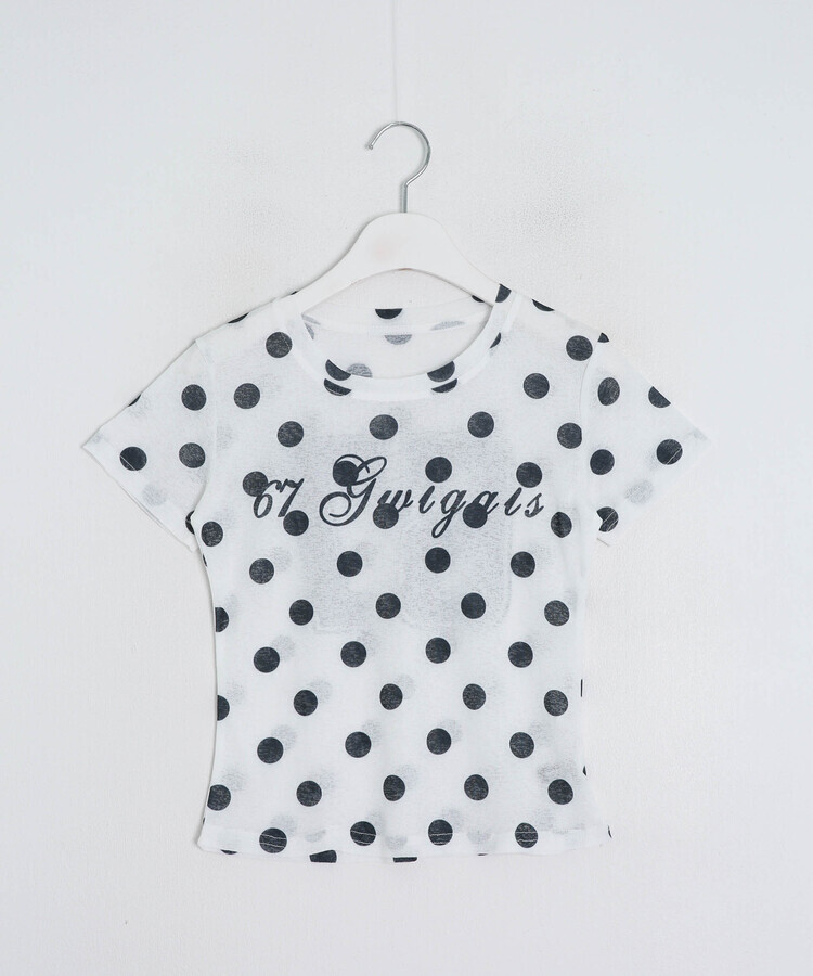 ビッグドットレタリング半袖Tシャツ