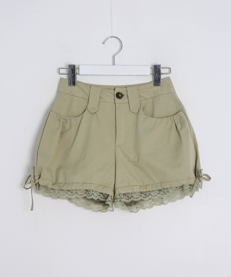 パンプキンレースショートパンツ