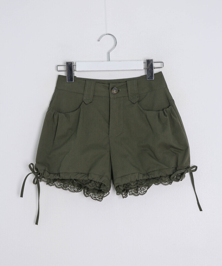 パンプキンレースショートパンツ