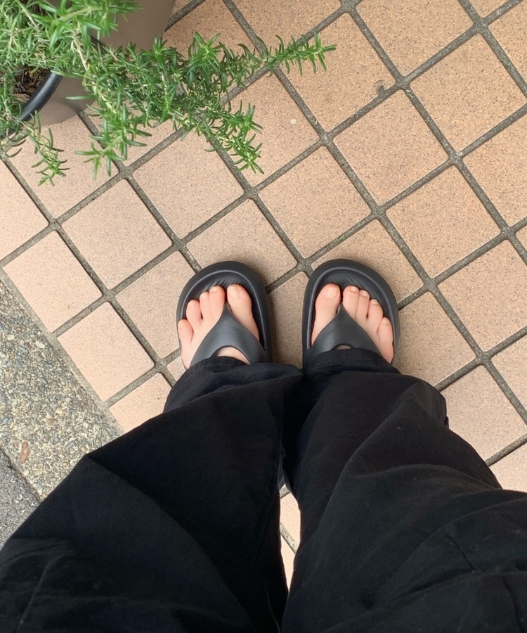 超軽量ソフトトングサンダル BLACK